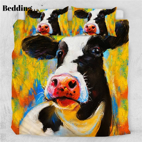 Image of Milk Cow Comforter Set - Beddingify