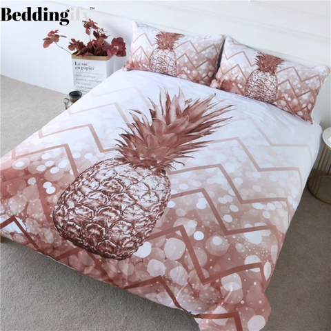 Image of Geometric Pineapple Bedding Set - Beddingify