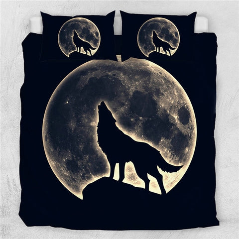 Image of Howling Wolf Bedding Set - Beddingify