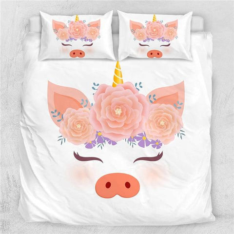 Image of Pig Angel Bedding Set - Beddingify