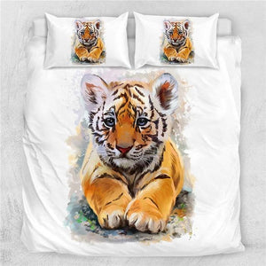 3D Tiger Baby Comforter Set - Beddingify