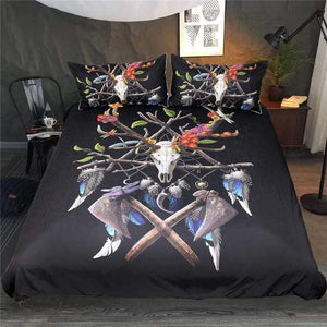 Skull Art Comforter Set - Beddingify