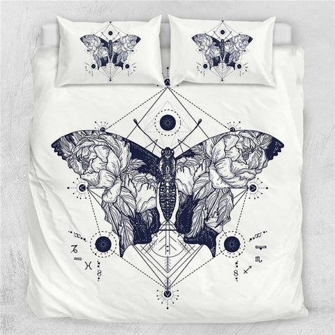 Image of Butterfly Art Comforter Set - Beddingify