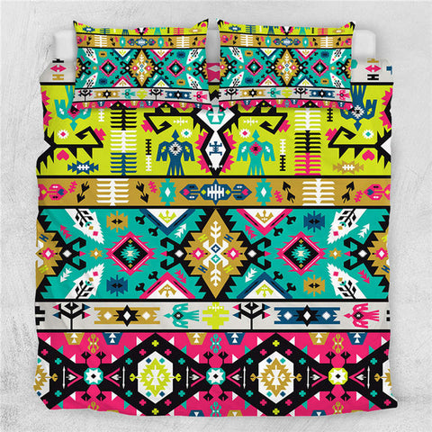 Colorful Aztec Bedding Set - Beddingify