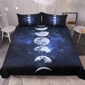 Moon And Eclipse Changing Bedding Set - Beddingify