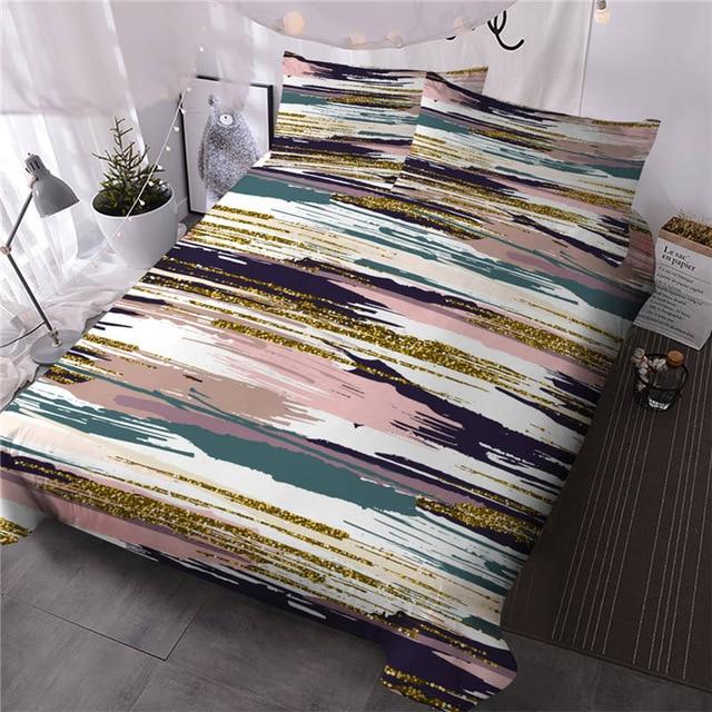 Colorful Striped Comforter Set - Beddingify