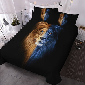Artistic Male Lion Bedding Set - Beddingify