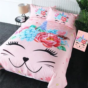 Lovely Cat Ears Comforter Set - Beddingify