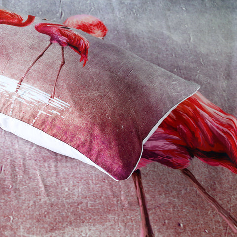 Image of Watercolor Flamingos Bedding Set - Beddingify