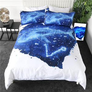 Whale Star Zodiac Comforter Set - Beddingify