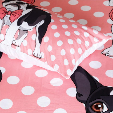 Image of Bow Tie Pug Dog Comforter Set - Beddingify