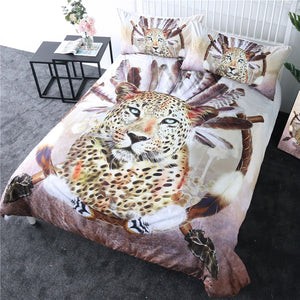 Dreamcatcher Leopard Bedding Set - Beddingify
