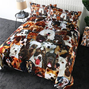 3D Dog Comforter Set - Beddingify