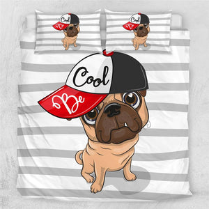 Hiphop Pug Comforter Set - Beddingify