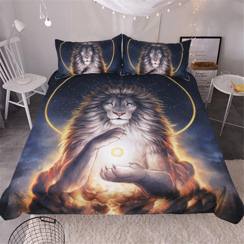 Image of Lion The Soul Keeper Comforter Set - Beddingify
