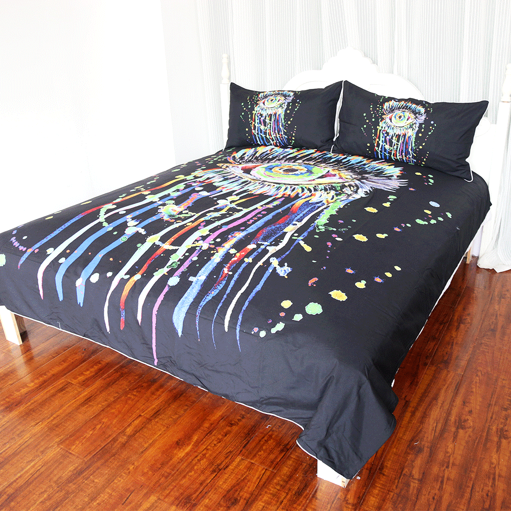 Watercolor Eye Comforter Set - Beddingify