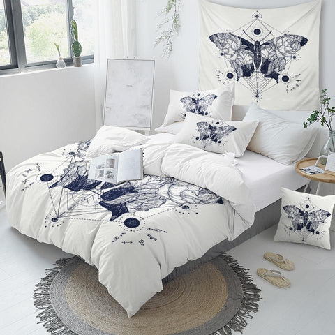 Image of Butterfly Art Comforter Set - Beddingify