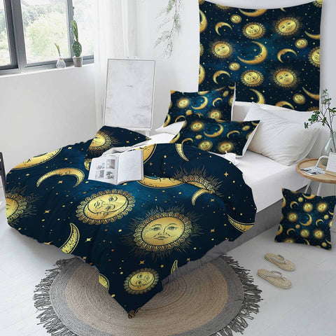 Image of Moon and Sun Comforter Set - Beddingify