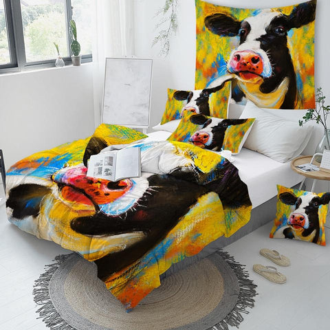 Image of Milk Cow Comforter Set - Beddingify