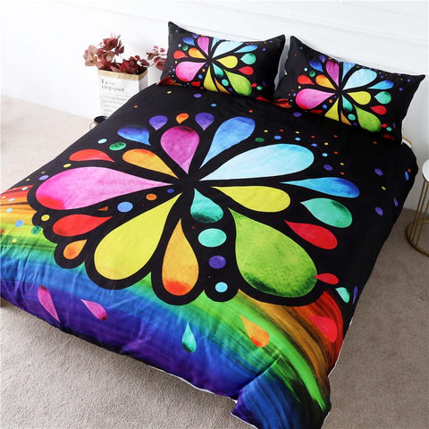 Image of 7 Chakra Flower Comforter Set - Beddingify