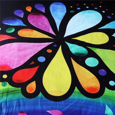 Image of 7 Chakra Flower Comforter Set - Beddingify