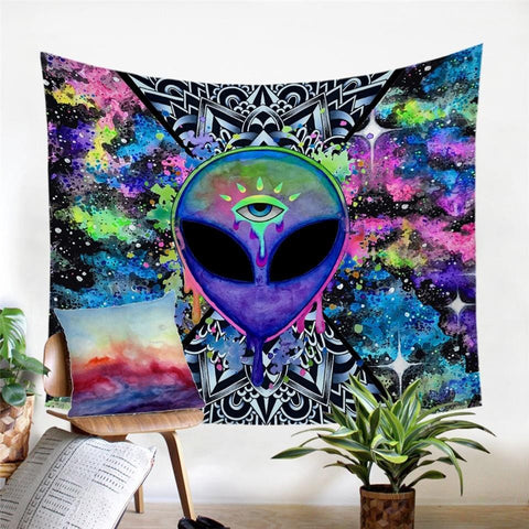 Image of The Third Eye Alien Tapestry - Beddingify