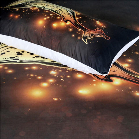 Image of Golden Whale Comforter Set - Beddingify