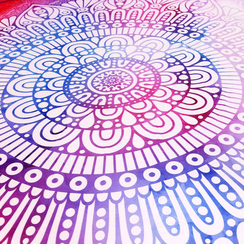 Image of Colorful Mandala Flower Bedding Set - Beddingify
