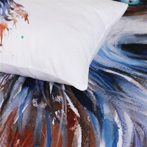 Image of Fox by Pixie Cold Art Comforter Set - Beddingify