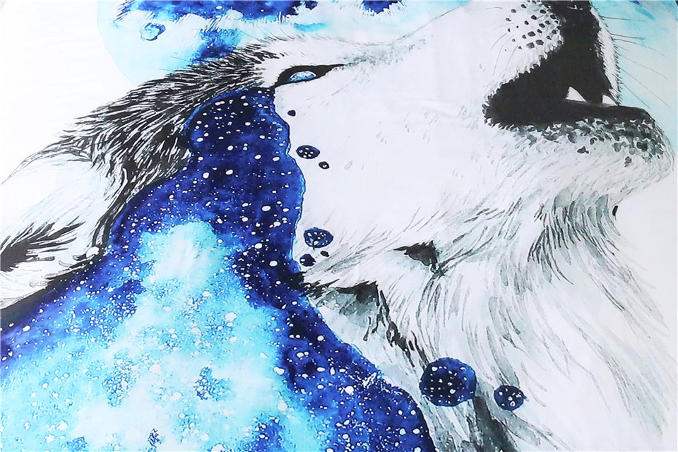 Howling Wolf by Scandy Girl Bedding Set - Beddingify