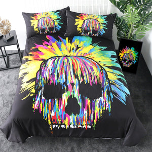 Colorful Skull Bedding Set - Beddingify