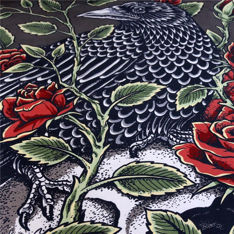 Image of Roses Skull Bedding Set - Beddingify