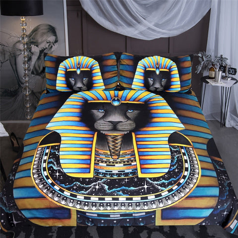 Image of Ancient Egpyt Pharaoh Bedding Set - Beddingify
