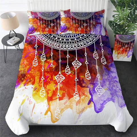Image of Flame Bohemian Dreamcatcher Comforter Set - Beddingify