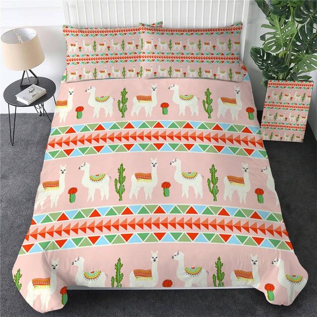 Unicorn Llama Quilt Cover Comforter Set - Beddingify