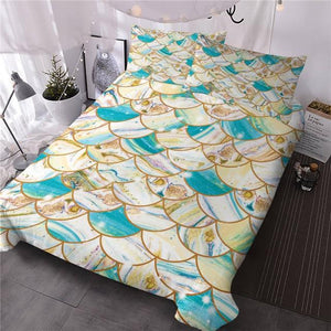 Fish Scales Comforter Set - Beddingify