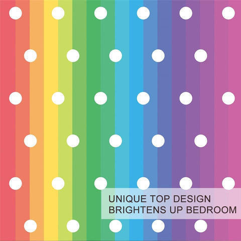 Image of Dots Rainbow Comforter Set - Beddingify