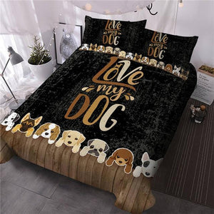 Love My Dog Bedding Set - Beddingify