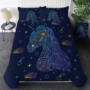 Floral Unicorn Bedding Set - Beddingify