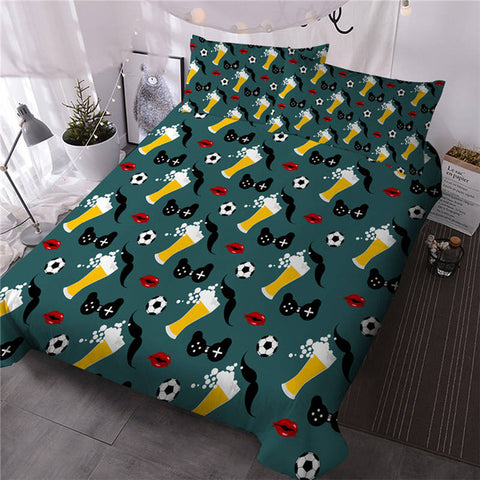 Image of Beer Mugs Bedding Set - Beddingify