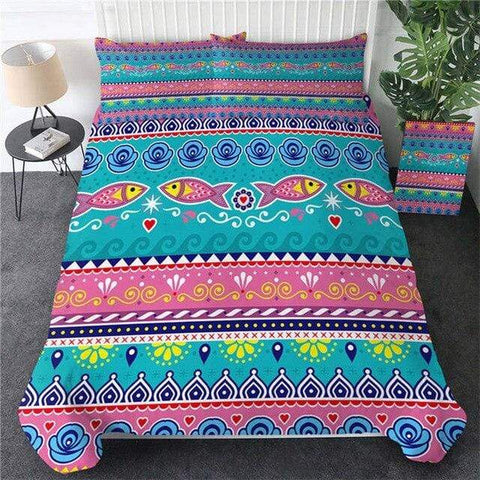Image of Geometric Ethnic Aztec Comforter Set - Beddingify