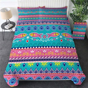 Fish Aztec Comforter Set - Beddingify