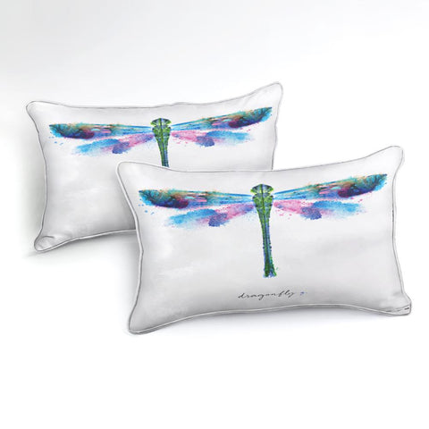 Image of 3D Dragonfly White Bedding Set - Beddingify
