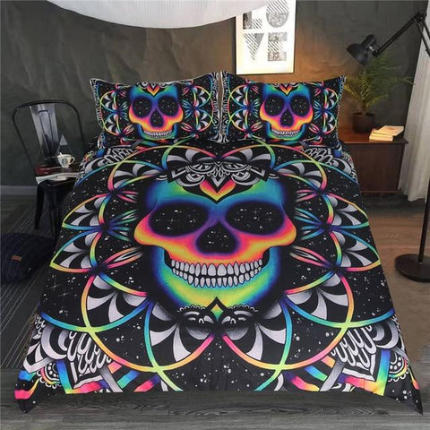 Image of Trippy Watercolor Alien Comforter Set - Beddingify