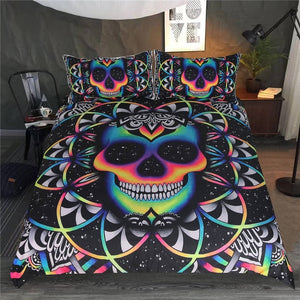 Trippy Watercolor Alien Bedding Set - Beddingify