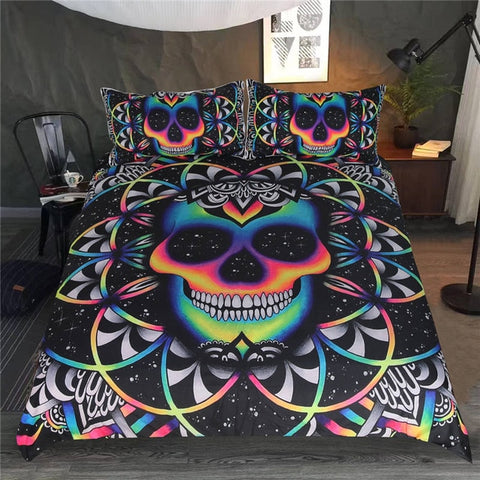 Image of Trippy Watercolor Alien Bedding Set - Beddingify