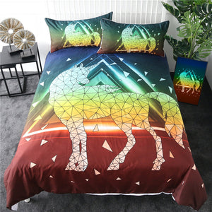 Geometric Unicorn Bedding Set - Beddingify