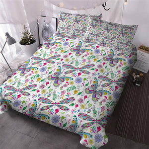 Colorful Dragonfly Comforter Set - Beddingify