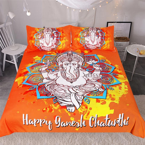 Image of God Mandala Lotus Comforter Set - Beddingify