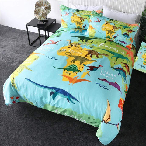 Image of Jurassic Dinosaur Comforter Set - Beddingify